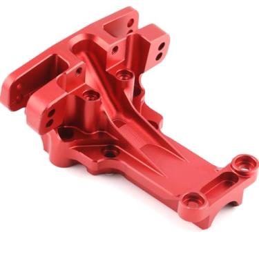 Imagem de Front Upper Gearbox Cover Bulkhead Upgrades Part for TRAXXAS 1/6 4WD XRT 8S, 1/5 X-MAXX 6S, 1/5 X-MAXX 8S Monster Truck RC Car, Aluminum Front Upper Gearbox Cover, Bulkhead, (Red) DX- QBXSG- R