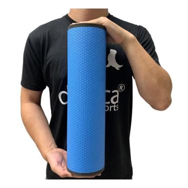 Imagem de Rolo de Massagem Liberação Miofascial 45cm DF1077 Dafoca Sports Azul R