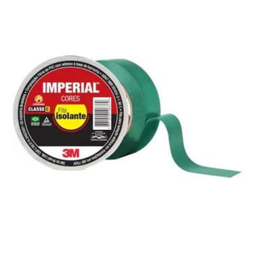 Imagem de Fita Isolante Imperial PVC 18mm x 20m Verde 3M