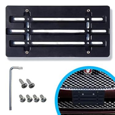 Imagem de Suporte de placa de carro de para-choque dianteiro para Jaguar 2000-2023, conjunto de suporte de placa com 6 parafusos exclusivos e kit de chave inglesa, kit de montagem de etiqueta de licença,