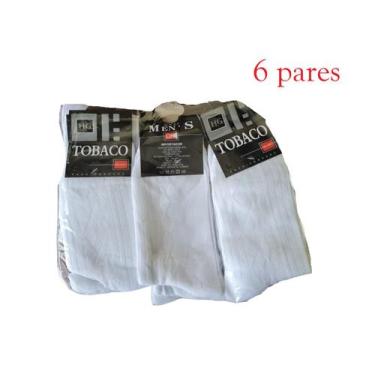 Imagem de Kit 6 Pares de Meias Brancas cano alto social Unisex - Lynx produções