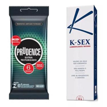 Imagem de Kit Preservativo Extra Texturizado Camisinhas + Lubrificante - Prudenc