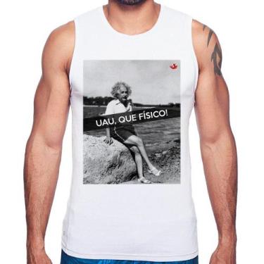 Imagem de Regata Uau, que físico - Foca na Moda, Branco, M