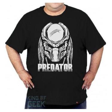 Imagem de Camiseta Plus Size Predador Filme Clássico Camisa Geek - KING OF GEEK,