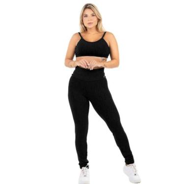 Imagem de Conjunto Roupa De Academia Zero Transparencia Texturizado - HYPE MODAS