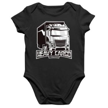 Imagem de Body Bebê Algodão Caminhão Heavy Cargo Caminhoneiro - Foca na Moda, Pr