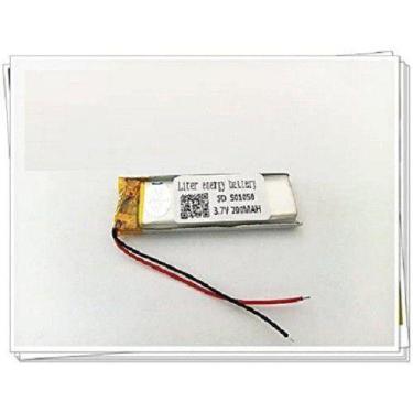 Imagem de Bateria  501050 3,7v   200mah 5mm X 10mm X 50mm Com 2 Fios - KMIG