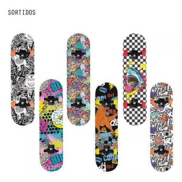 Imagem de Skate Cor Sortidas  Brinquedo Radical Pronto Para Andar - Etitoys