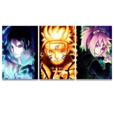 Imagem de Quadro Naruto para Quarto Decorativo Geek Anime Sala Parede - IQ Quadr