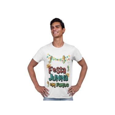 Imagem de Camiseta T-Shirt Festa Junina em Família Branca - Del France, M