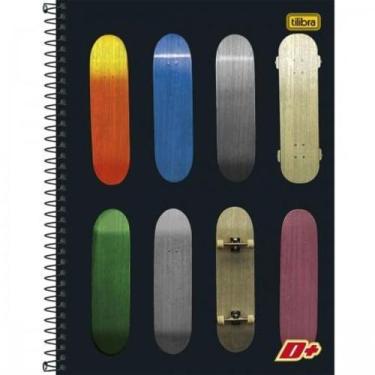 Imagem de Caderno Espiral Capa Dura Universitário 1 Matéria D+ - 96 folhas Skate