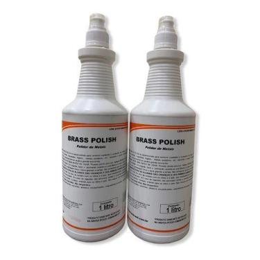 Imagem de Kit C/2 Polidores De Metais Brass Polish 1 Litro Spartan