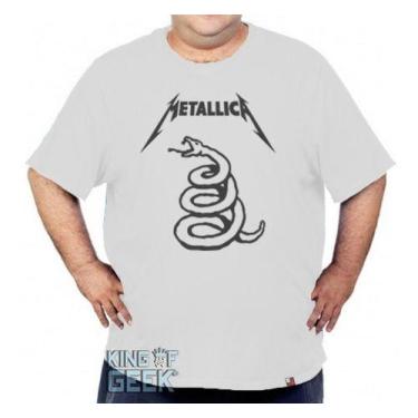 Imagem de Camiseta Plus Size Metallica Banda Rock Camisa Heavy Metal - KING OF G