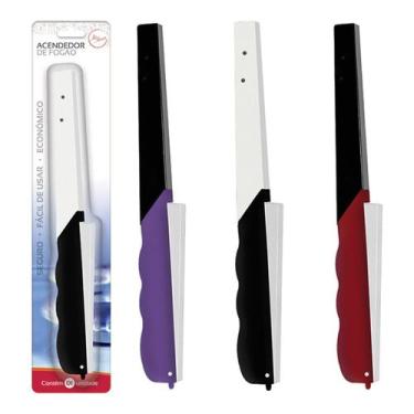 Imagem de 04 Acendedor Fogão Botão Aperta Faisca Pratico Cozinha Fogo - Art Hous