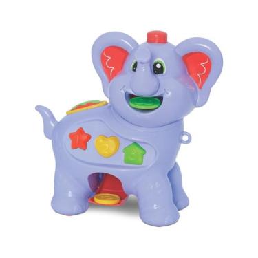 Imagem de Brinquedo Infantil Educativo, Amiguinho Comilão Elefante, Multicor, Me