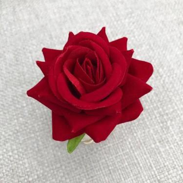 Imagem de Anel Porta Guardanapo Argola - 4 Unidades - Barca Utilidades, Flor Ver