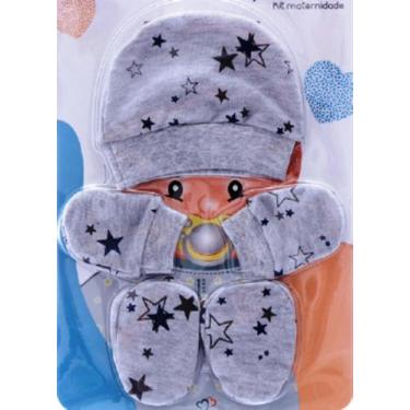 Imagem de Pantufa, Luva e Touca - Kit Maternidade - Moda Bebê - Markha, Estrela