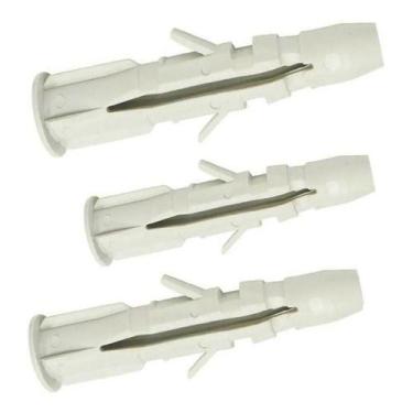 Imagem de  Bucha 10mm Tijolo Bloco Parede Oca C/ Aba 250pç - Sfor, Bucha 10 250p