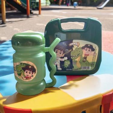 Imagem de KIT Lancheira Infantil e Garrafa Copo Agua Canudo Desenhos - Panamby, 