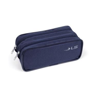 Imagem de Estojo Necessaire Duplo LS EE2103 com 2 divisões - LS Bolsas