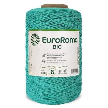 Imagem de Barbante EuroRoma Colorido Big Cone Nº06 1,8Kg, VERDE ÁGUA ESCURO