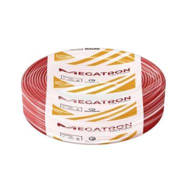 Imagem de Cabo Flexível Megatron 4mm x 100m Rolo 750V Vermelho