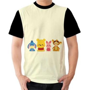 Imagem de Camiseta Camisa Ads  Miniatura Bebê Ursinho Pooh Leitão Tigrão Ló - Fa