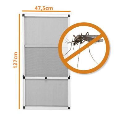Imagem de Tela Mosquiteira em AlumíniO Altura Regulável de 68 a 127cm e Largura 
