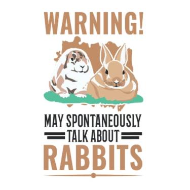 Imagem de Rabbits Notebook: May Spontaneously Talk About Rabbits / 6X9 Inches / 120 Ruled Sites