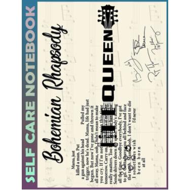 Imagem de Self Care Notebook: Bohemian Rhapsody Spend Few Minutes Journal to Inspire a Happier, Healthier & More Grateful Mindset. My Self-Care, Fitness, ... Time Management and Focus - Task Organizer