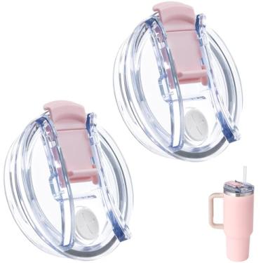 Imagem de Bluwing Tampa de copo de substituição de 1,134 g para Stanley Quencher 1,134 g, 2 peças reutilizáveis 1,134 g tampa de substituição para copo Stanley (pacote com 2)