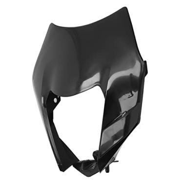 Imagem de Carenagem do Farol da Motocicleta - Capa Protetora Preta do Farol da Luz Frontal para EXC, SXF, MX Dirt Bike