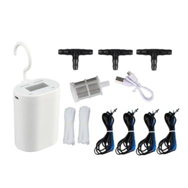 Imagem de Stgfyxgs de Rega Automática de Irrigação de Jardinagem Temporizador de Rega Kit de Irrigação Por Gotejamento Interno para Jardim de Grama, pingando 16 potes, Tamanho real