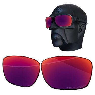 Imagem de Ensky Lentes de reposição HardyShield para óculos de sol Oakley Turbine OO9263, Crimson Lake - Estampa polarizada, 0