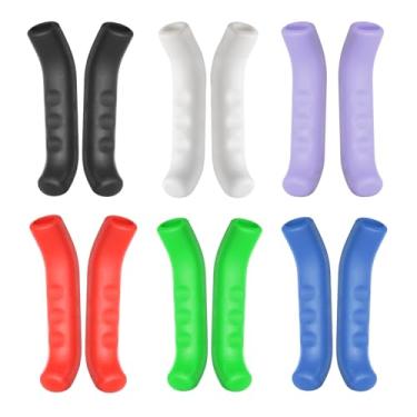 Imagem de HARFINGTON 6 pares de capa de alavanca de freio de bicicleta de silicone protetor de manete de freio antiderrapante capa de proteção de manípulo de freio para ciclismo de estrada de montanha,
