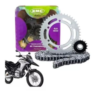 Imagem de Kit Relaçăo Transmissão Tração Xre 300 2010 a 2024 Com Retentor Original Kmc