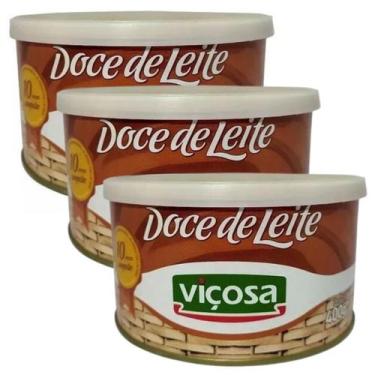 Imagem de Kit 03 Unidades Doce De Leite Cremoso Viçosa O Melhor Do Brasil Lata 4