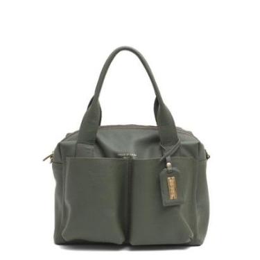 Imagem de BOLSA FEMININA EM COURO ALÇA DE MÃO SAGE "LORENA SALGUEIRO"-Feminino