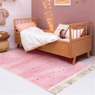 Imagem de HJZSZX Sala de estar Tapete Grande Área Macio Quarto Cabeceira Borla Tapete Plush Vestiário Área de Lazer Tapetes, QH2140, YZ, A, 200X200CM