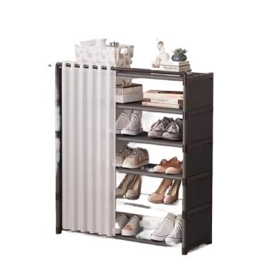 Imagem de LICONG-2020 Organizador de sapatos fino, sapateira simples porta de entrada para casa de aluguel interno casa armazenamento de sapatos à prova de poeira, sapateira decorativa para entrada da porta da