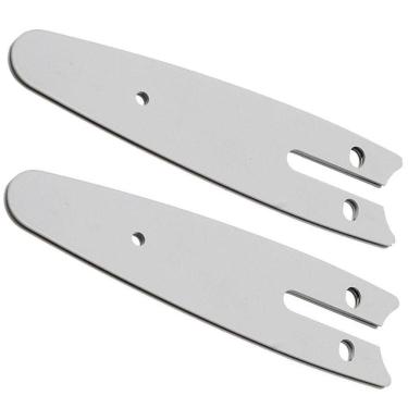 Imagem de Placa Guia Sabre De Mini Motosserra 4 Polegadas Kit 2 Uni Reposiçao Resistente Jardinagem