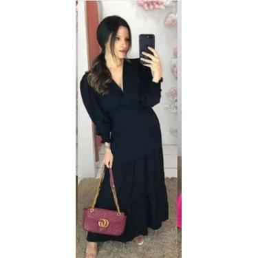 Imagem de Vestido De Manga Longa/Moda Feminina / Tendência/ - Nanda Fashion Bout