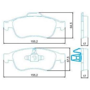 Imagem de Pastilha de Freio Renault Captur 2017 a 2021 JURID HQJ-2302