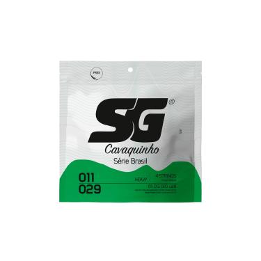 Imagem de Encordoamento Cavaquinho Sg Serie Brasil Tensão Alta 0.11