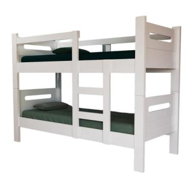 Imagem de Beliche Solteiro em MDF c/ Escada Irmãos Seguro Resistente - Lucky Sto