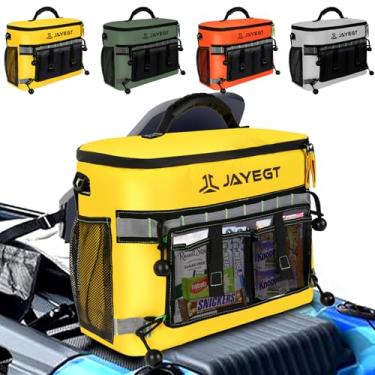 Imagem de Cooler para caiaque atrás do assento – bolsa térmica à prova d'água compatível com assento de cadeira de gramado, caiaque, acessórios para acampamento, caixa de gelo portátil para pesca, praia,