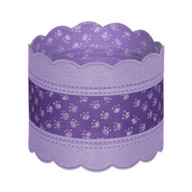 Imagem de 10m Fita Aramada Patinha PET Páscoa 4cm x 5 rolos x 2m 10m - Fitas e F
