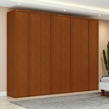 Imagem de Guarda-roupa 8 Portas 6 Gavetas 100% Mdf Ergon Marrom