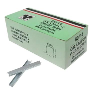 Imagem de Caixa Grampos Grampeador Tapeceiro Pneumático Rocama 80/14