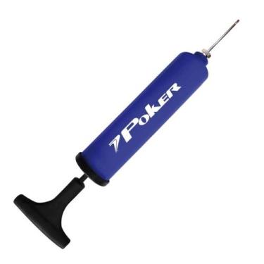 Imagem de Bomba De Ar Poker Para Encher Bolas, Azul, Branco, Único